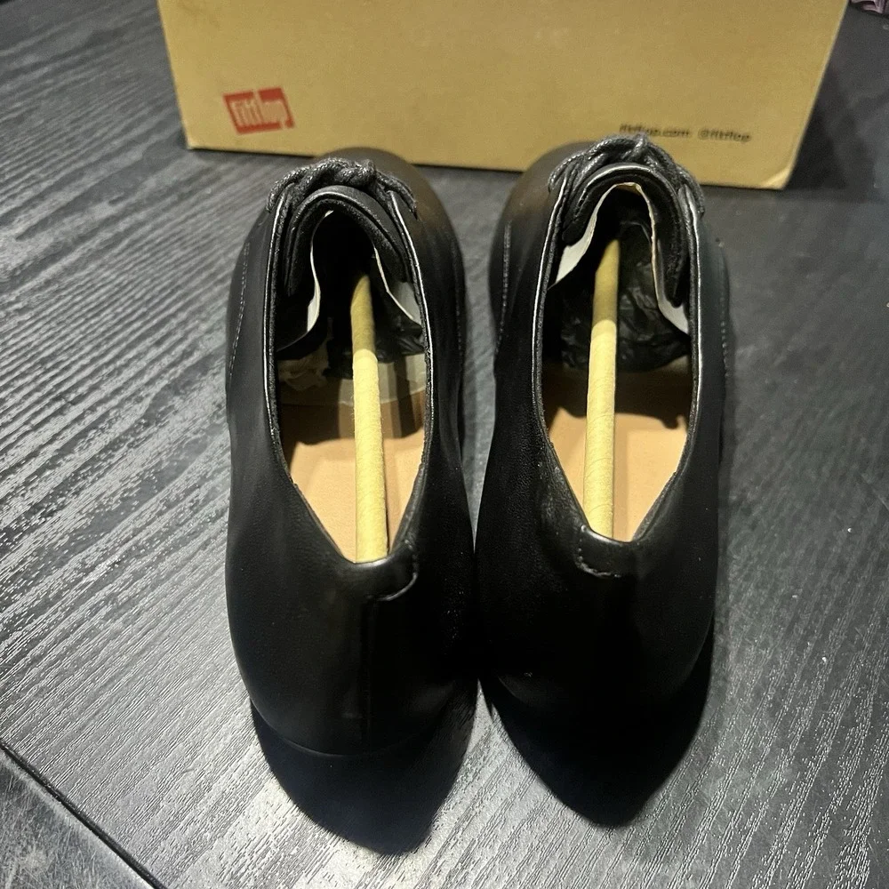 Adeola Leather Lace-Up Derbys AF9-090-070 Black Men's Dress Shoes Size‎ 9 NEW